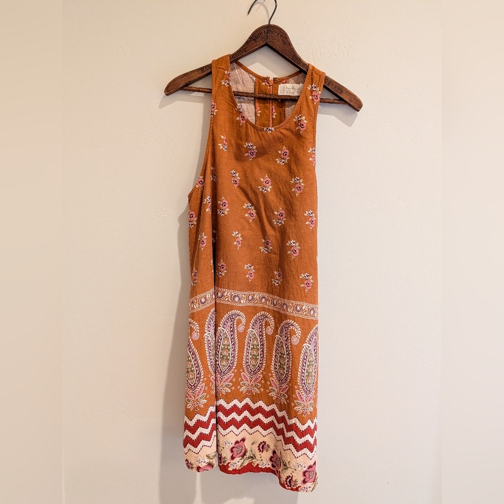 Tigerlily Sundress Rust Orage Pink Boho Midi US Size 8